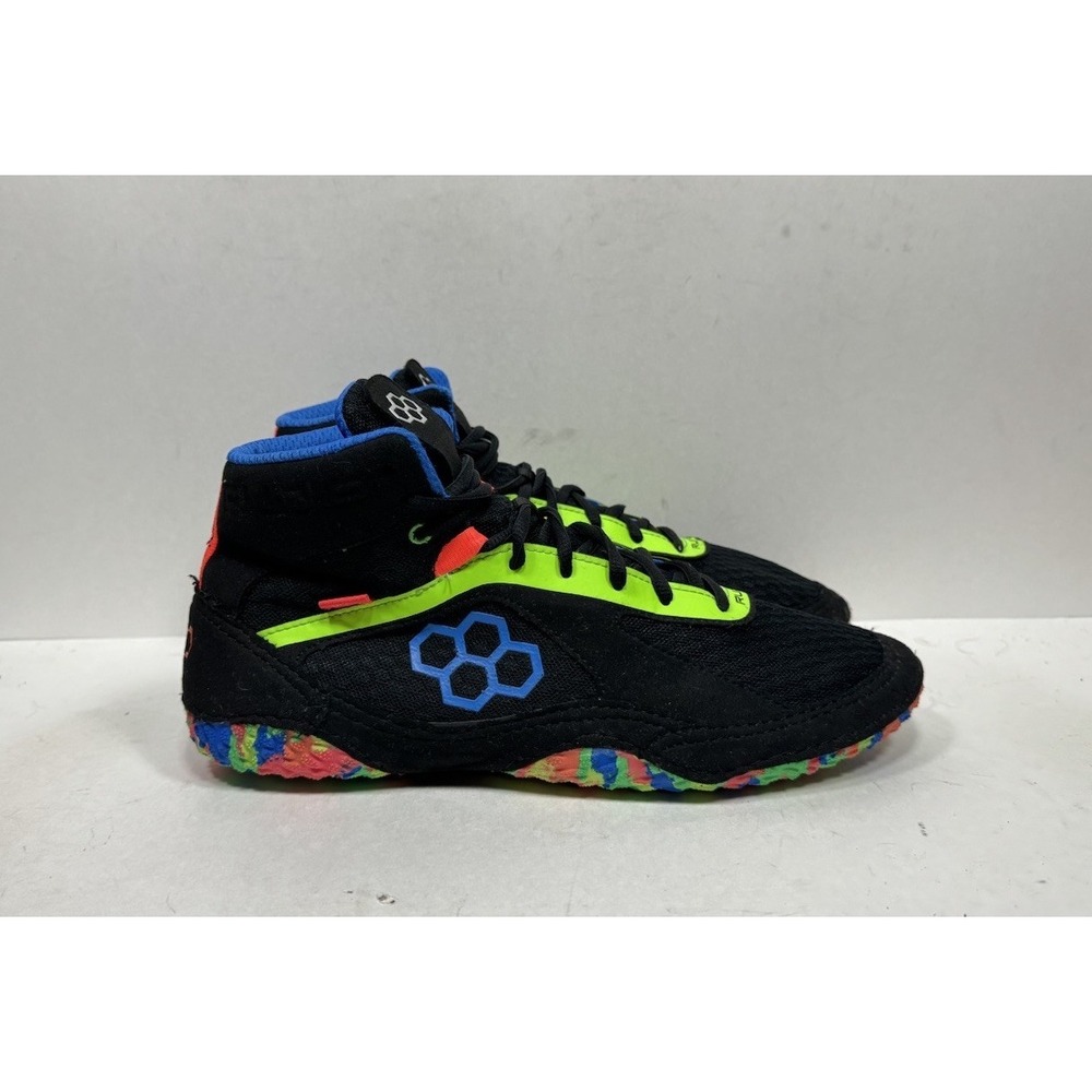 Rudis Alpha 2.0 Wrestling Shoes Fish Pebbles Men's Size 11.5 Black‎ Shoes